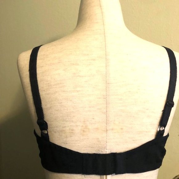 Vintage Sheer Black Wacoal Bra - Size 36C - Picture 4 of 7